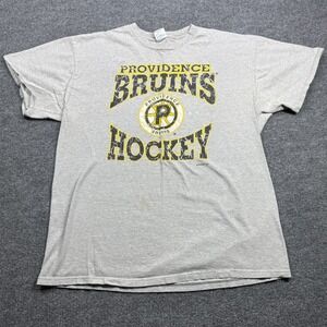 Providence Bruins Delta Pro Hockey T Shirt Mens XL Gray Vintage
